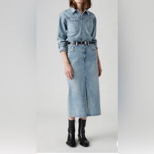 Levis Western Denim Midi Dress Feeling This